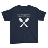 May the Spoons Be Ever in Your Favor Spoonie Kids' Shirt - Choose Color - Sunshine and Spoons Shop