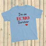 I am an ECMO Survivor Kids' Shirt - Choose Color - Sunshine and Spoons Shop