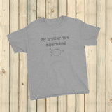 My Brother is a Supertubie G Tube Feeding Tube Kids' Shirt - Choose Color - Sunshine and Spoons Shop