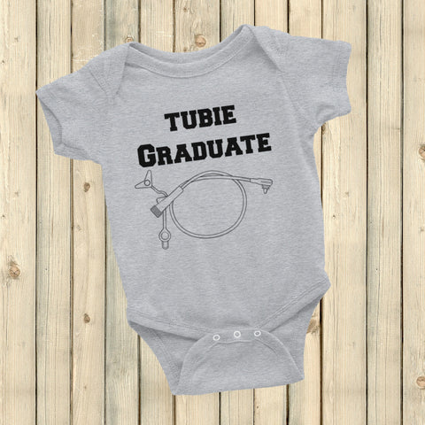 Tubie Graduate G Tube Feeding Tube Onesie Bodysuit - Choose Color - Sunshine and Spoons Shop