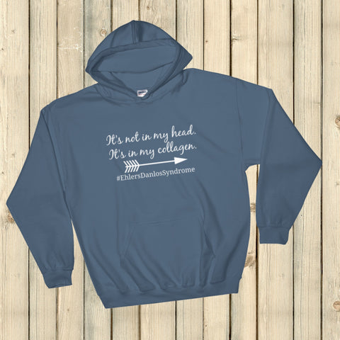 It's Not In My Head, It's In My Collagen Ehlers Danlos EDS Hoodie Sweatshirt - Choose Color - Sunshine and Spoons Shop