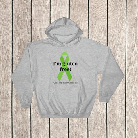 I'm Gluten Free Celiac Disease Awareness Hoodie Sweatshirt - Choose Color - Sunshine and Spoons Shop