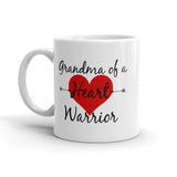 Grandma of a Heart Warrior CHD Heart Defect Coffee Tea Mug - Choose Size - Sunshine and Spoons Shop