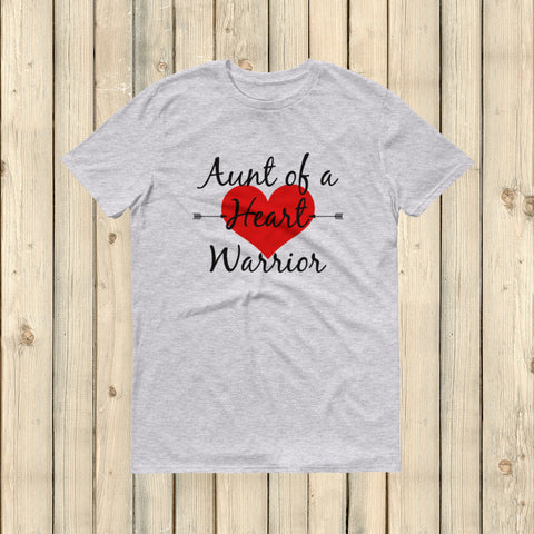 Aunt of a Heart Warrior CHD Heart Defect Unisex Shirt - Choose Color - Sunshine and Spoons Shop