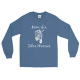 Mom of a Zebra Warrior Rare Disease Ehlers Danlos EDS Unisex Long Sleeved Shirt - Choose Color - Sunshine and Spoons Shop