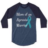 Mom of an Apraxia Warrior 3/4 Sleeve Unisex Raglan - Choose Color - Sunshine and Spoons Shop