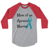 Mom of an Apraxia Warrior 3/4 Sleeve Unisex Raglan - Choose Color - Sunshine and Spoons Shop