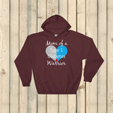 Mom of a Type 1 Diabetes Warrior T1D Hoodie Sweatshirt - Choose Color - Sunshine and Spoons Shop