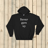 Never Give Up Semicolon Hoodie Sweatshirt - Choose Color - Sunshine and Spoons Shop