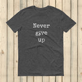Never Give Up Semicolon Unisex Shirt - Choose Color - Sunshine and Spoons Shop