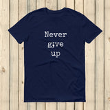 Never Give Up Semicolon Unisex Shirt - Choose Color - Sunshine and Spoons Shop