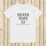 Never Give Up Awareness Ribbon Unisex Shirt - Choose Color - Sunshine and Spoons Shop