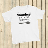 Warning! I'm On My Last Spoon Spoonie Kids' Shirt - Choose Color - Sunshine and Spoons Shop