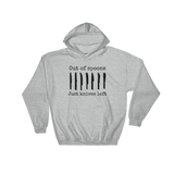 Out of Spoons. Just Knives Left Spoonie Hoodie Sweatshirt - Choose Color - Sunshine and Spoons Shop