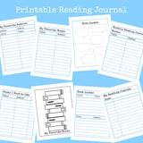Reading Book Journal Printable 20+ Pages Instant Download