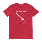 Put Food here G Tube Feeding Tube Unisex Shirt - Choose Color - Sunshine and Spoons Shop