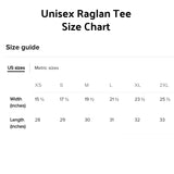Personalized Sign Language ASL 3/4 Sleeve Unisex Raglan - Choose Color - Sunshine and Spoons Shop