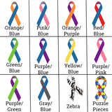 Never Give Up Awareness Ribbon 3/4 Sleeve Unisex Raglan - Choose Color - Sunshine and Spoons Shop