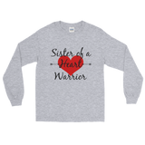 Sister of a Heart Warrior CHD Heart Defect Unisex Long Sleeved Shirt - Choose Color - Sunshine and Spoons Shop