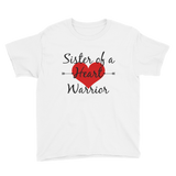 Sister of a Heart Warrior CHD Heart Defect Kids' Shirt - Choose Color - Sunshine and Spoons Shop