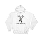 Sister of a Zebra Warrior Rare Disease Ehlers Danlos EDS Hoodie Sweatshirt - Choose Color - Sunshine and Spoons Shop