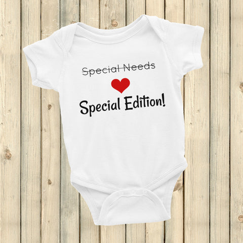Special Edition, Not Special Needs Onesie Bodysuit - Choose Color - Sunshine and Spoons Shop