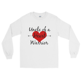 Uncle of a Heart Warrior CHD Heart Defect Unisex Long Sleeved Shirt - Choose Color - Sunshine and Spoons Shop